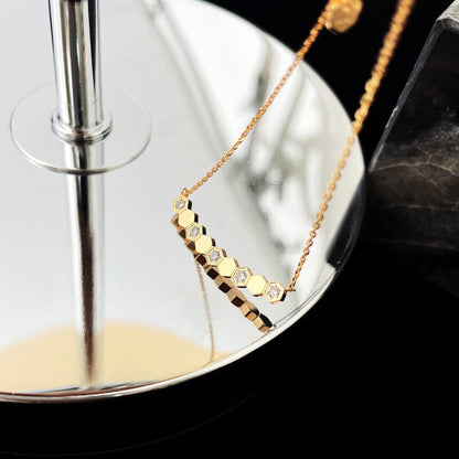 [⭐Luxery]BEE MY LOVE DIAMOND NECKLACE