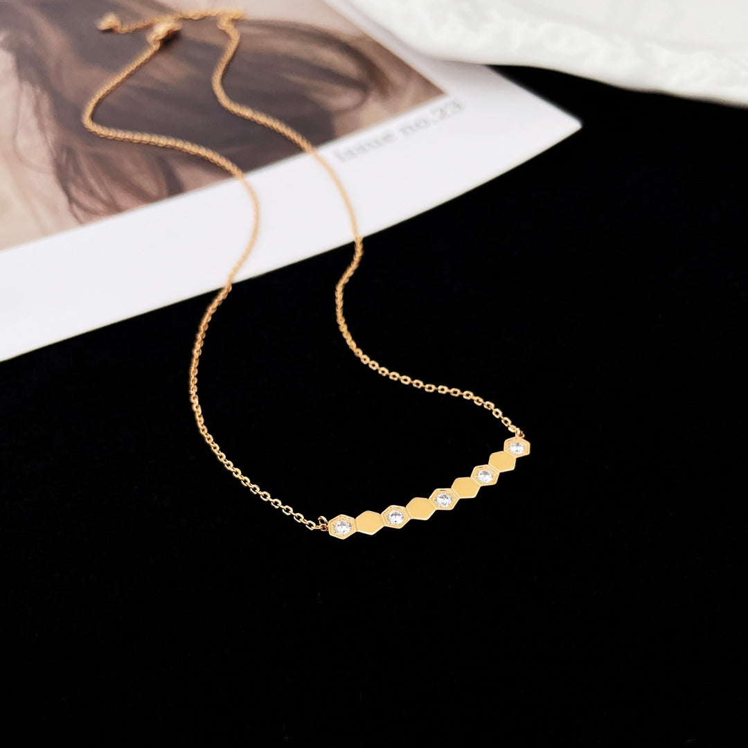 [⭐Luxery]BEE MY LOVE DIAMOND NECKLACE