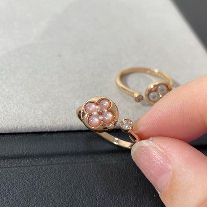[⭐Luxery]SUN 1 DIAMOND PINK MOP RING
