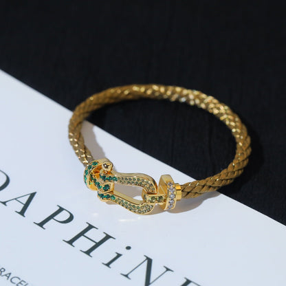 [⭐Luxery]FORCE 10 GOLD GREEN DIAMOND PAVED
