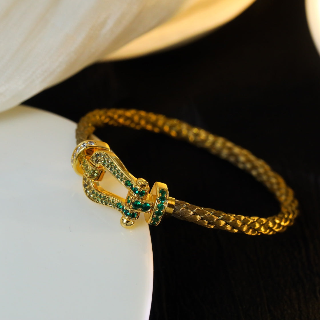 [⭐Luxery]FORCE 10 GOLD GREEN DIAMOND PAVED
