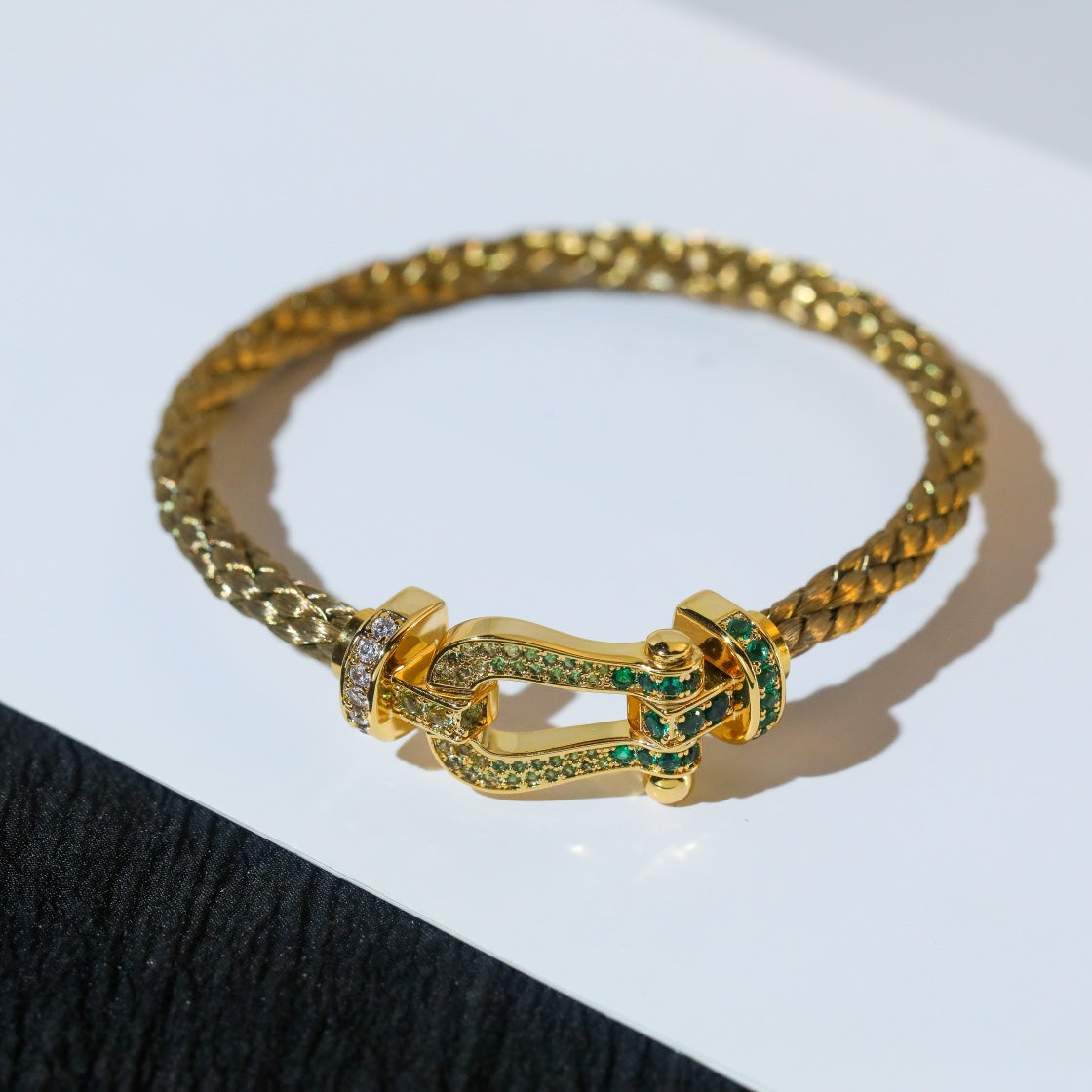 [⭐Luxery]FORCE 10 GOLD GREEN DIAMOND PAVED