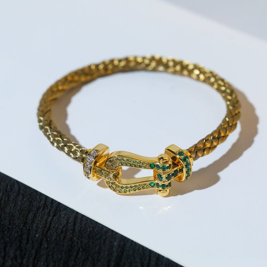 [⭐Luxery]FORCE 10 GOLD GREEN DIAMOND PAVED
