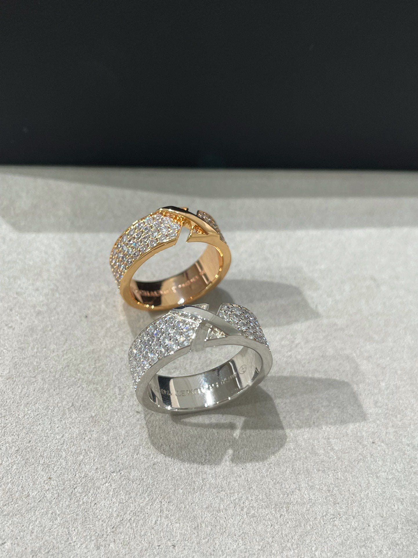 [⭐Luxery]LIENS EVIDENCE  DIAMOND PAVED RING