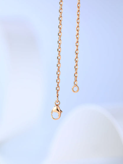 [⭐Luxery]H CAGE PINK GOLD NECKLACE