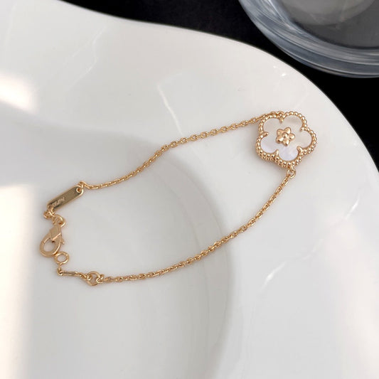 [⭐Luxery]LUCKY SPRING ROSE GOLD MOP BRACELET