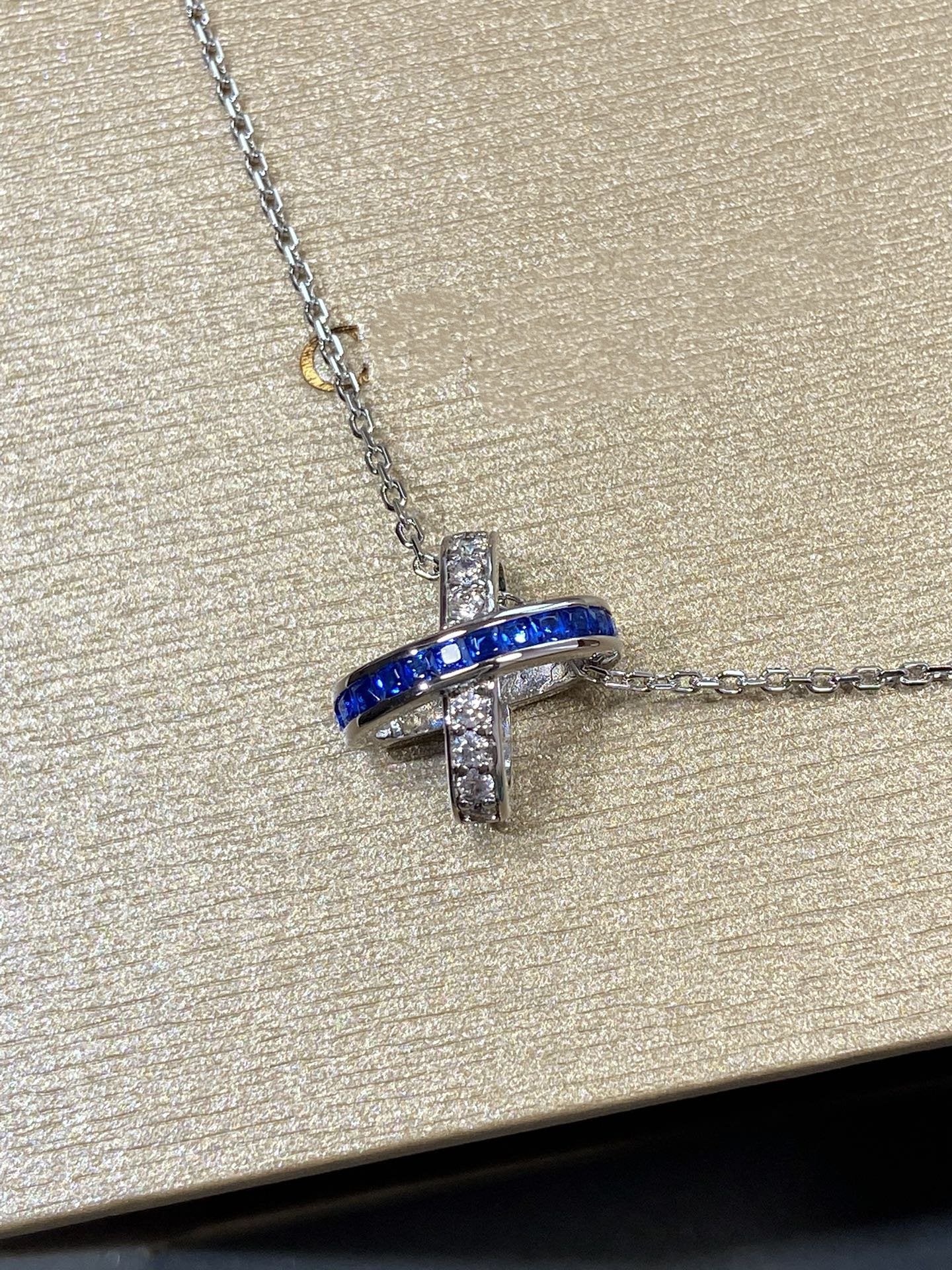 [⭐Luxery]LIENS DIAMOND SILVER NECKLACE