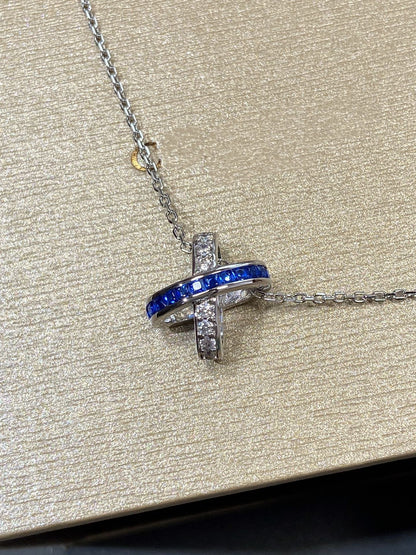 [⭐Luxery]LIENS DIAMOND SILVER NECKLACE