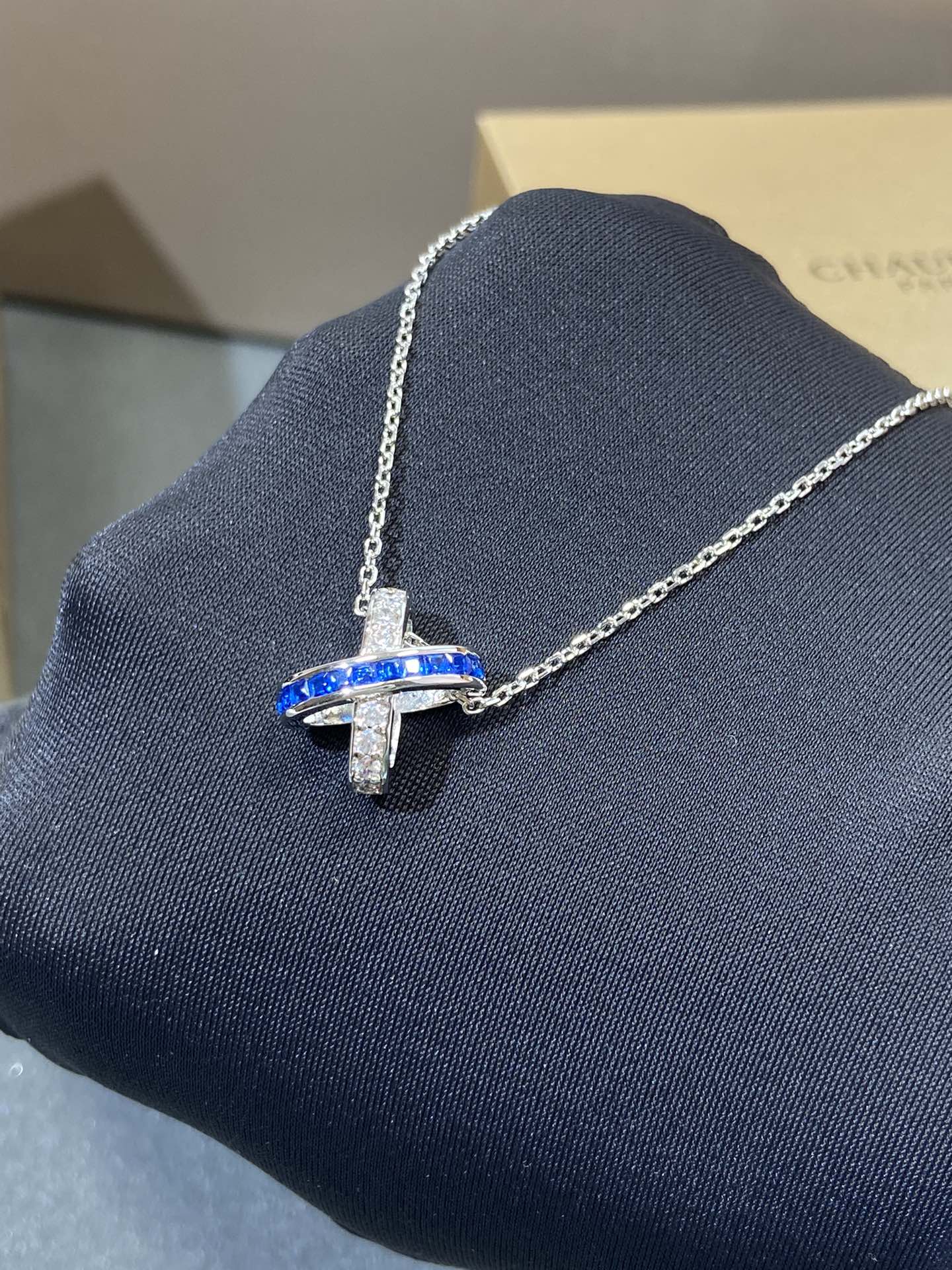 [⭐Luxery]LIENS DIAMOND SILVER NECKLACE
