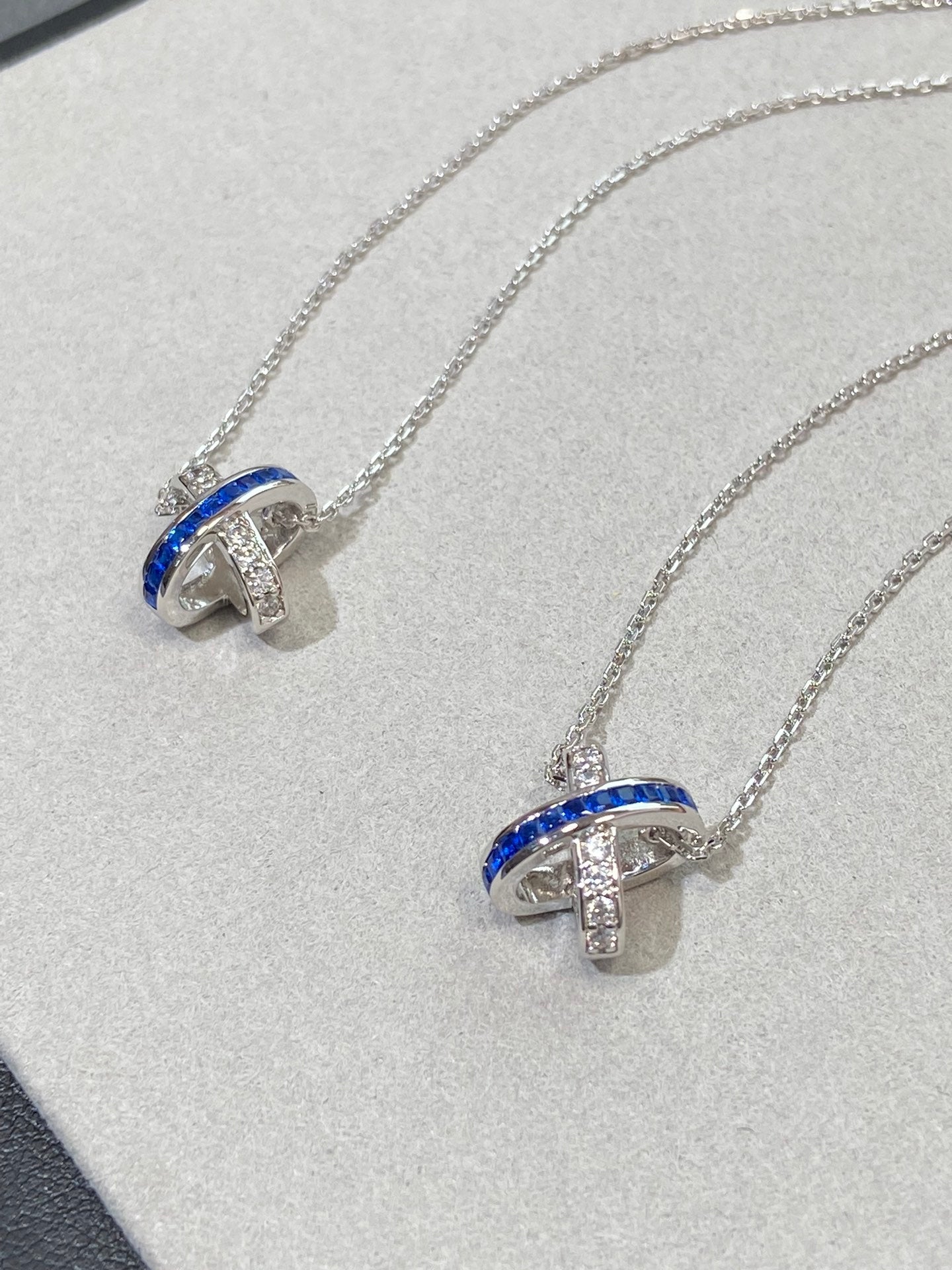 [⭐Luxery]LIENS DIAMOND SILVER NECKLACE