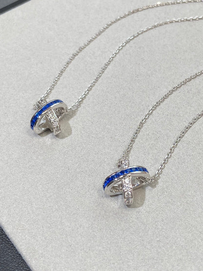[⭐Luxery]LIENS DIAMOND SILVER NECKLACE