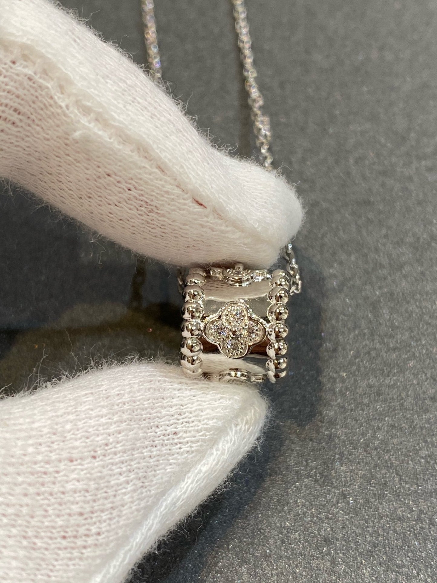 [⭐Luxery]PERLEE PEDANT SIVLER DIAMOND NECKLACE
