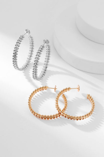 [⭐Luxery]CLASH HOOP EARRINGS