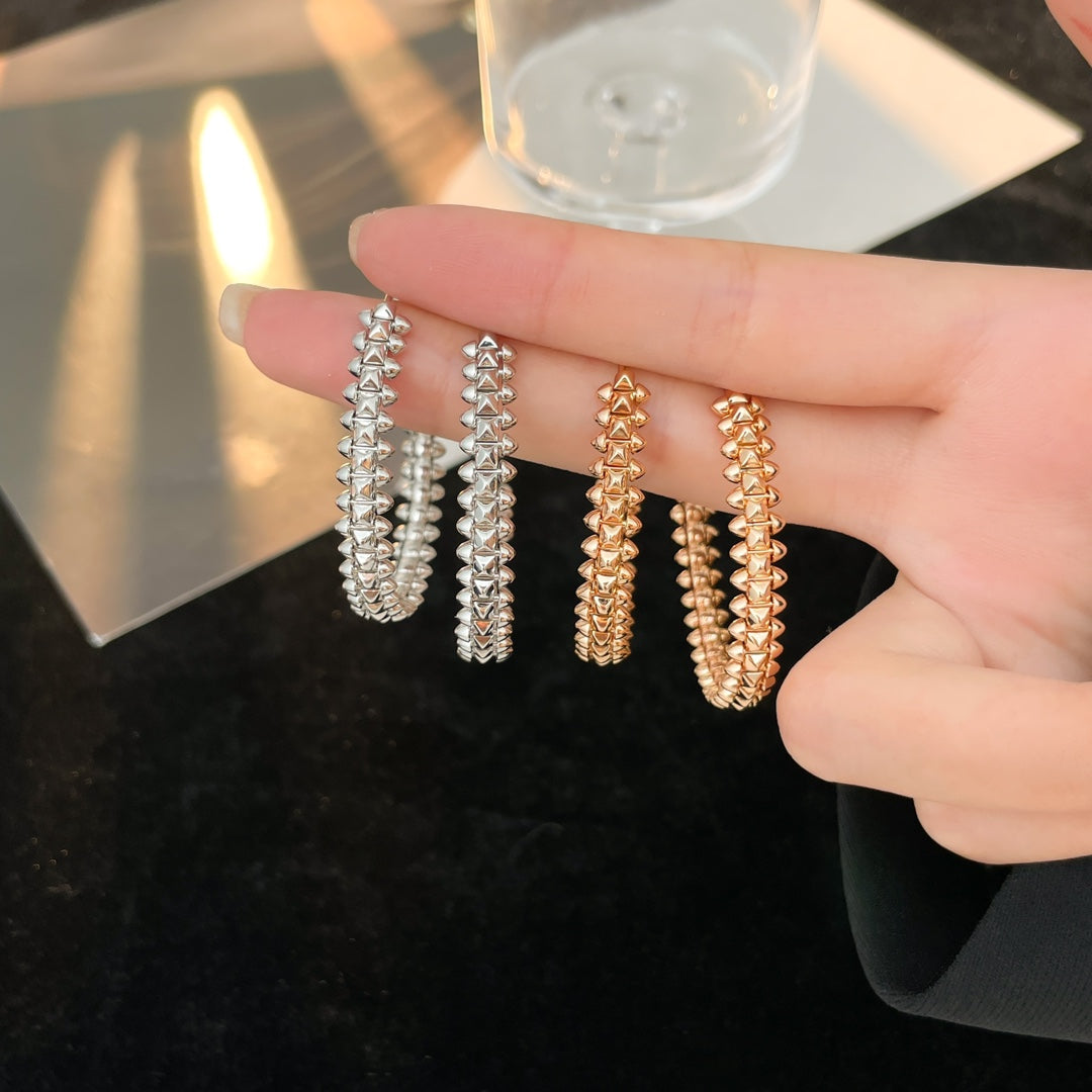 [⭐Luxery]CLASH HOOP EARRINGS
