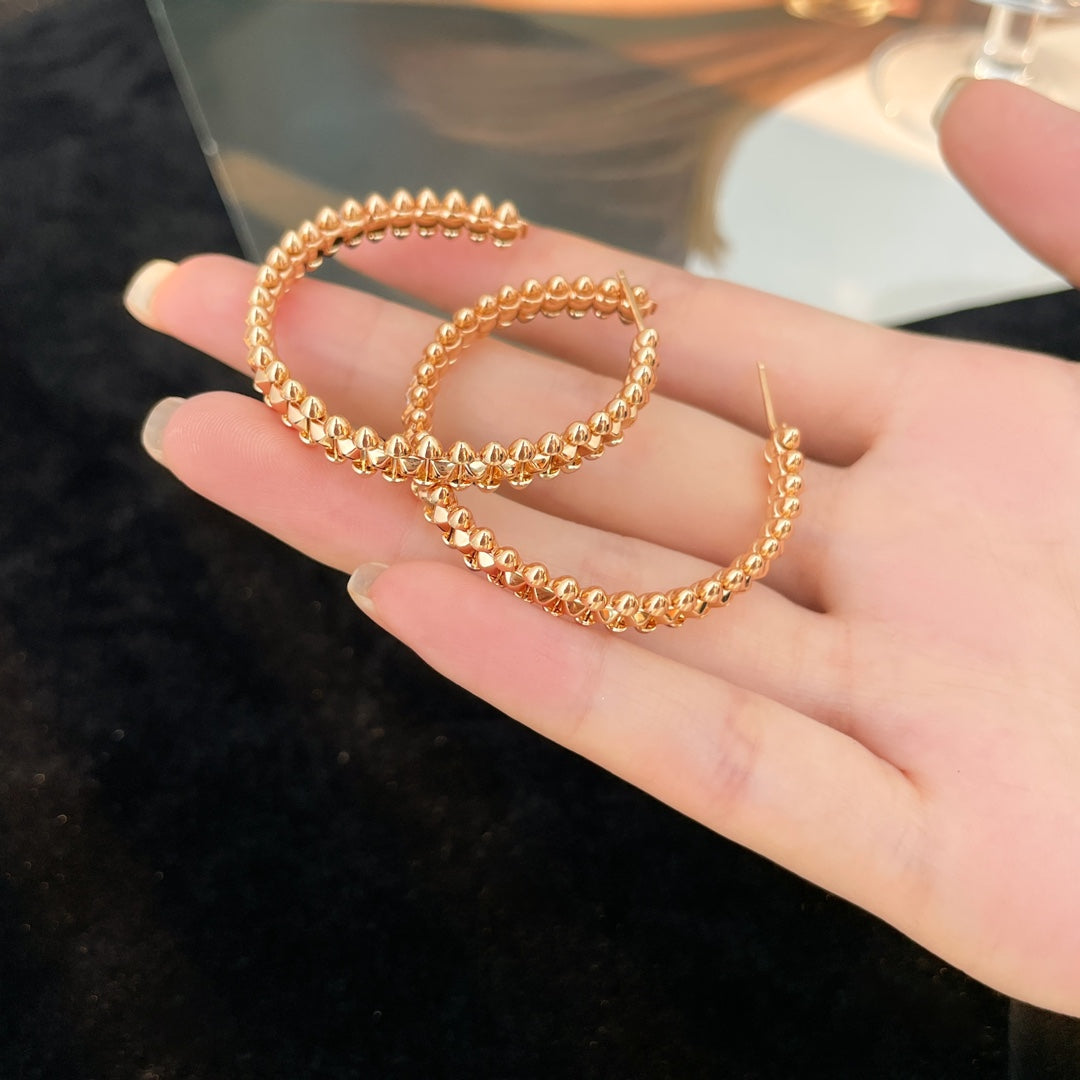 [⭐Luxery]CLASH HOOP EARRINGS