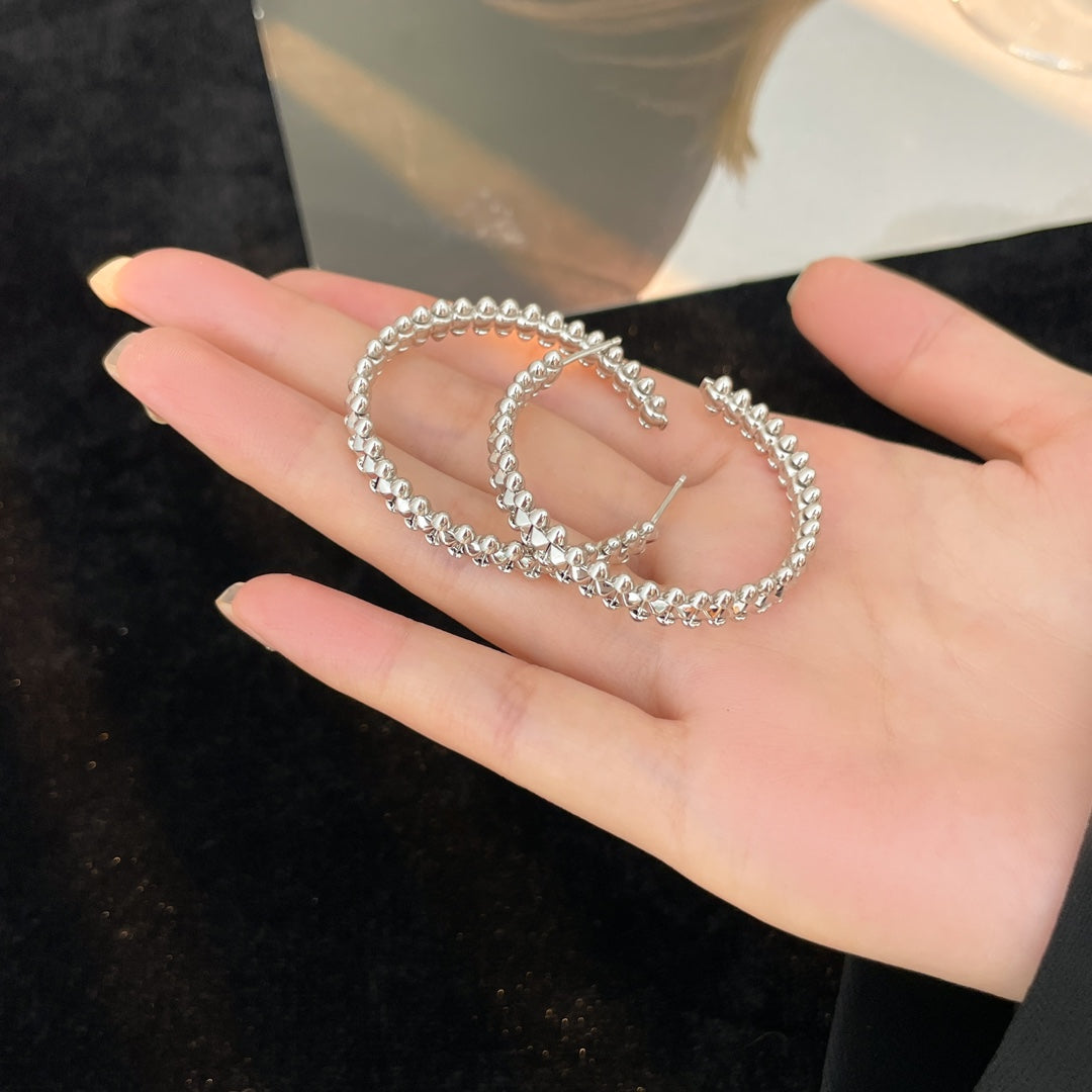 [⭐Luxery]CLASH HOOP EARRINGS
