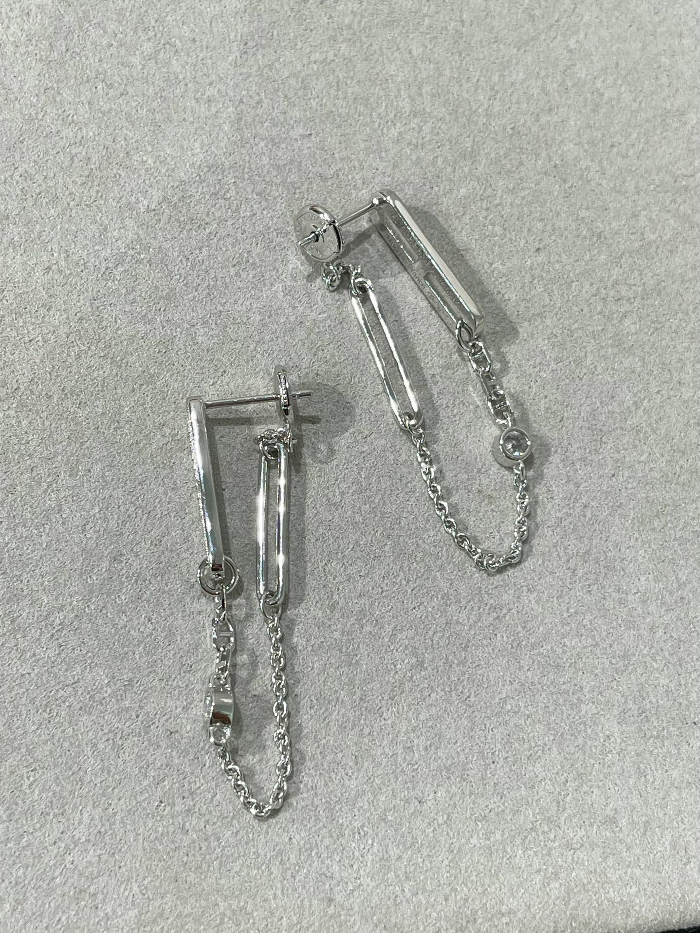[⭐Luxery]CHAINE CHAOS DIAMOND DROP EARRINGS