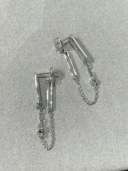 [⭐Luxery]CHAINE CHAOS DIAMOND DROP EARRINGS