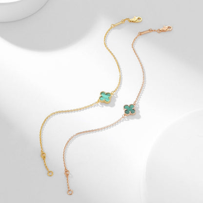 [⭐Luxery]CLOVER BRACELET MALACHITE 1 MOTIF