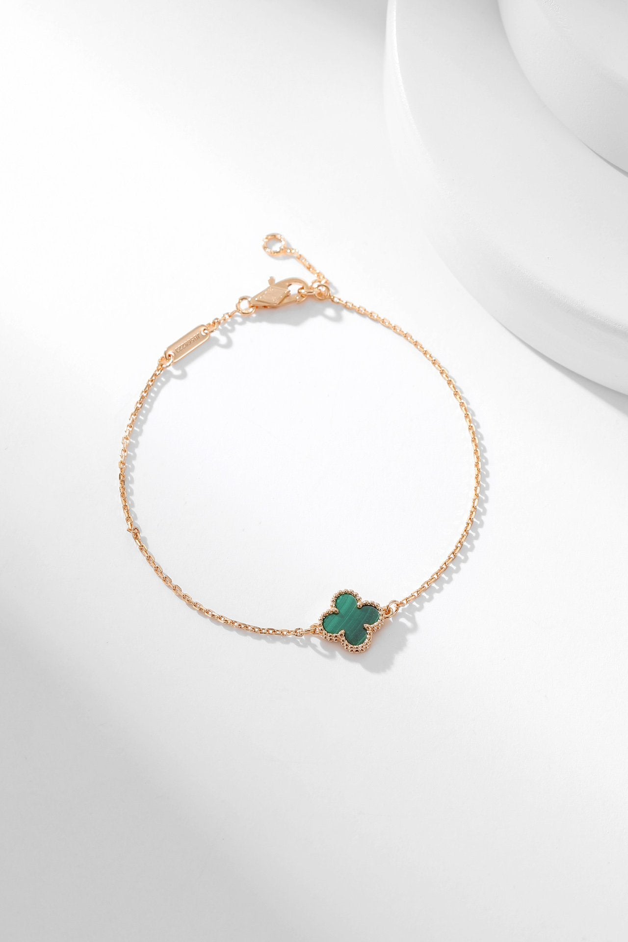 [⭐Luxery]CLOVER BRACELET MALACHITE 1 MOTIF