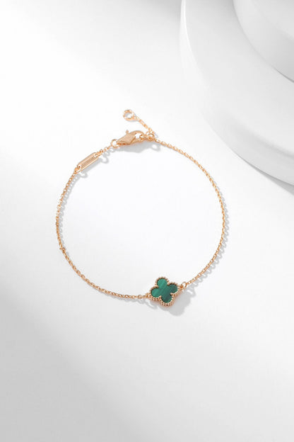 [⭐Luxery]CLOVER BRACELET MALACHITE 1 MOTIF