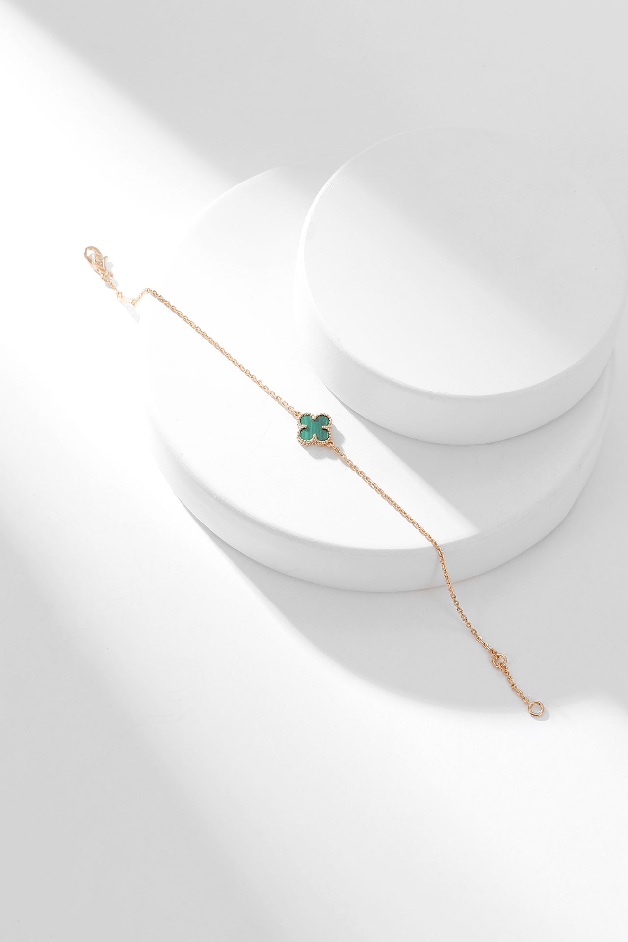 [⭐Luxery]CLOVER BRACELET MALACHITE 1 MOTIF