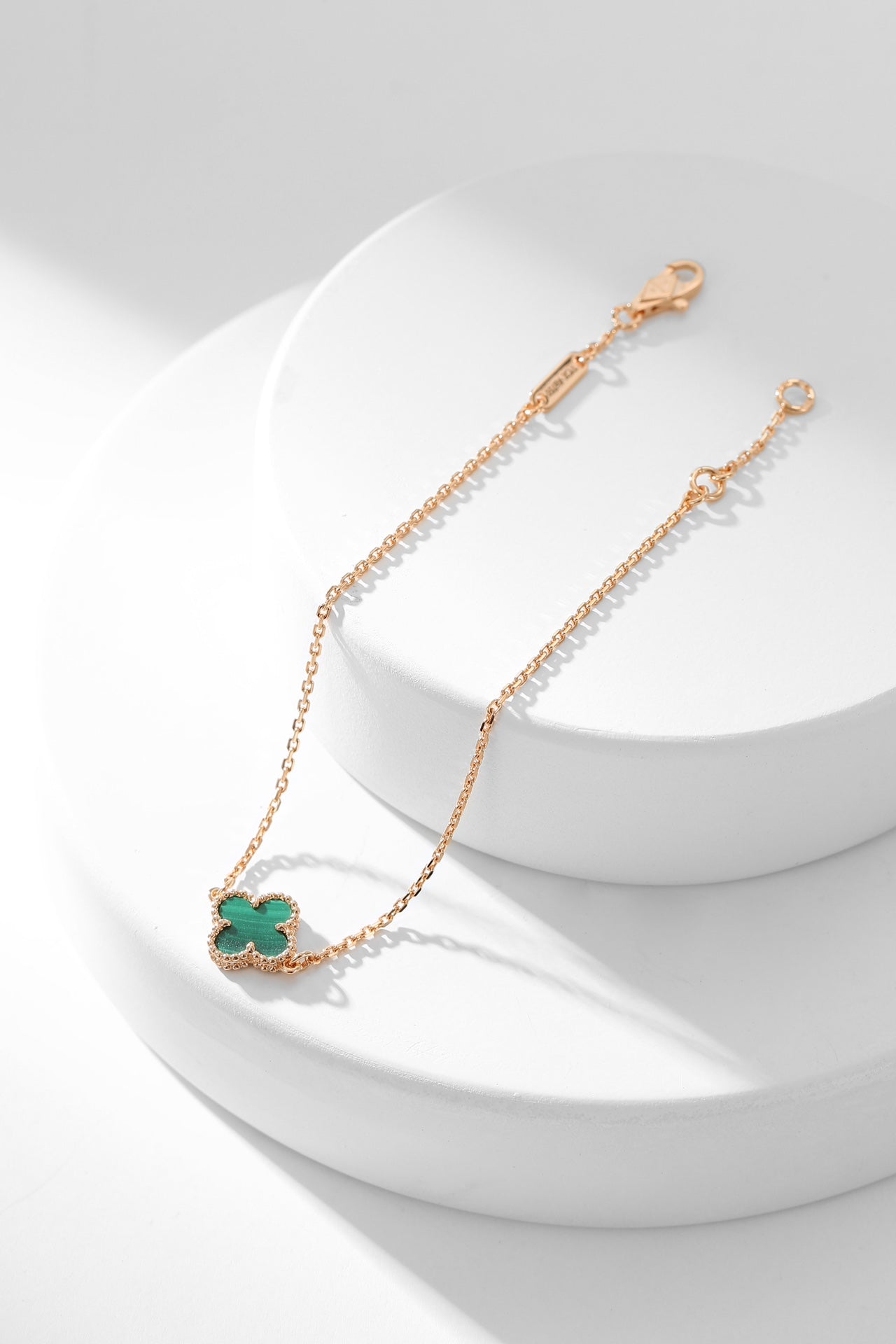 [⭐Luxery]CLOVER BRACELET MALACHITE 1 MOTIF