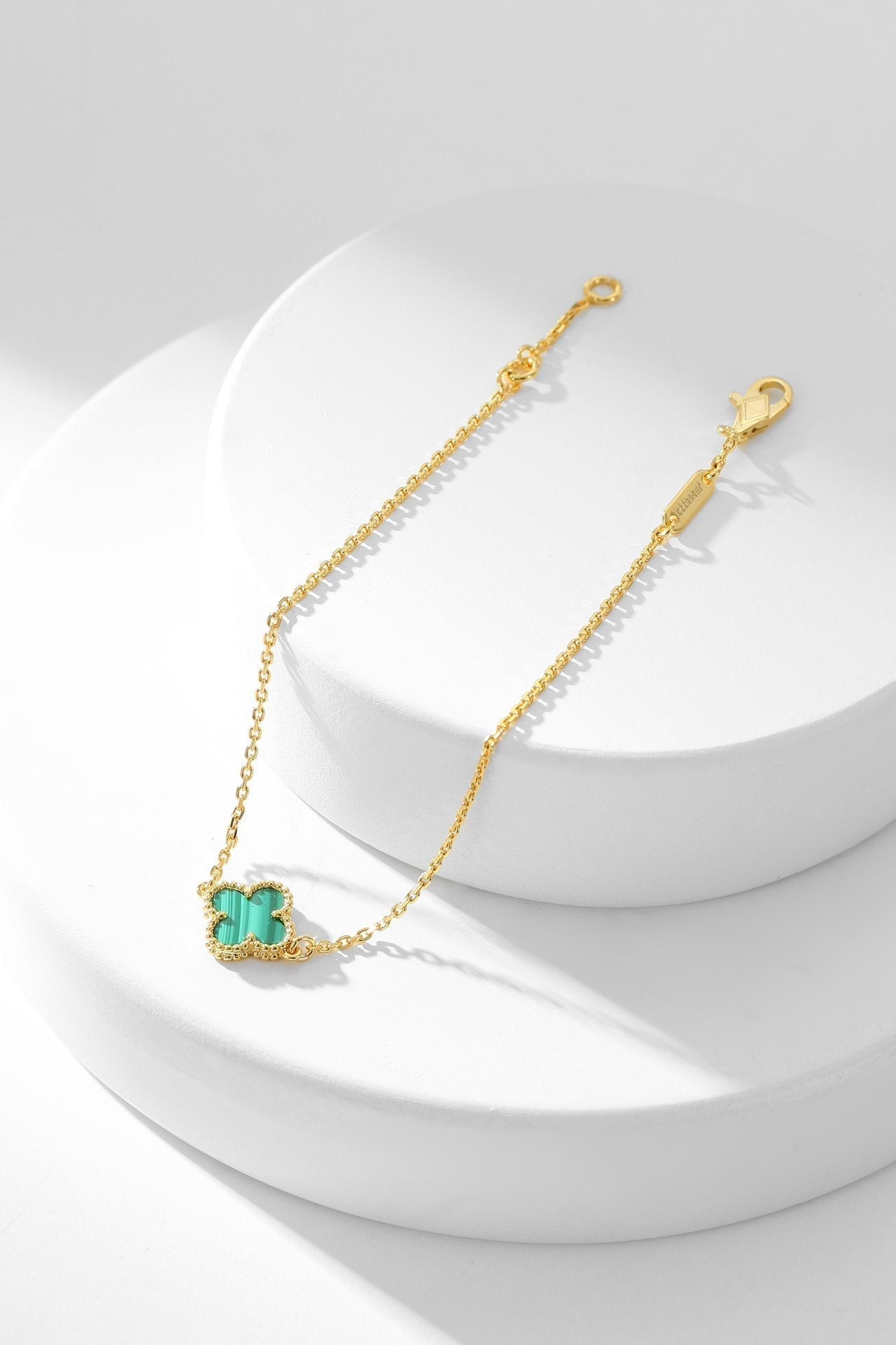[⭐Luxery]CLOVER BRACELET MALACHITE 1 MOTIF