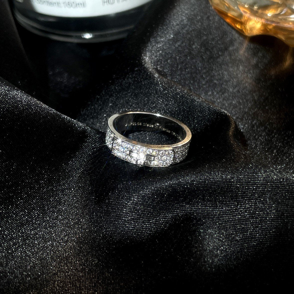 [⭐Luxery]KELLY SILVER DIAMOND RING