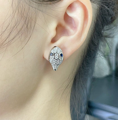 [⭐Luxery]SERPENT DIAMOND STUD EARRINGS