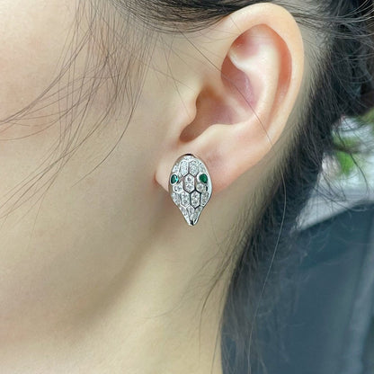 [⭐Luxery]SERPENT DIAMOND STUD EARRINGS