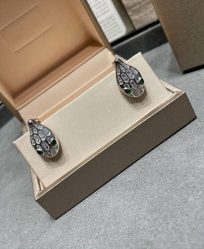 [⭐Luxery]SERPENT DIAMOND STUD EARRINGS