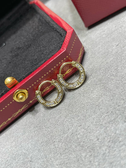 [⭐Luxery]LOVE DIAMOND EARRINGS