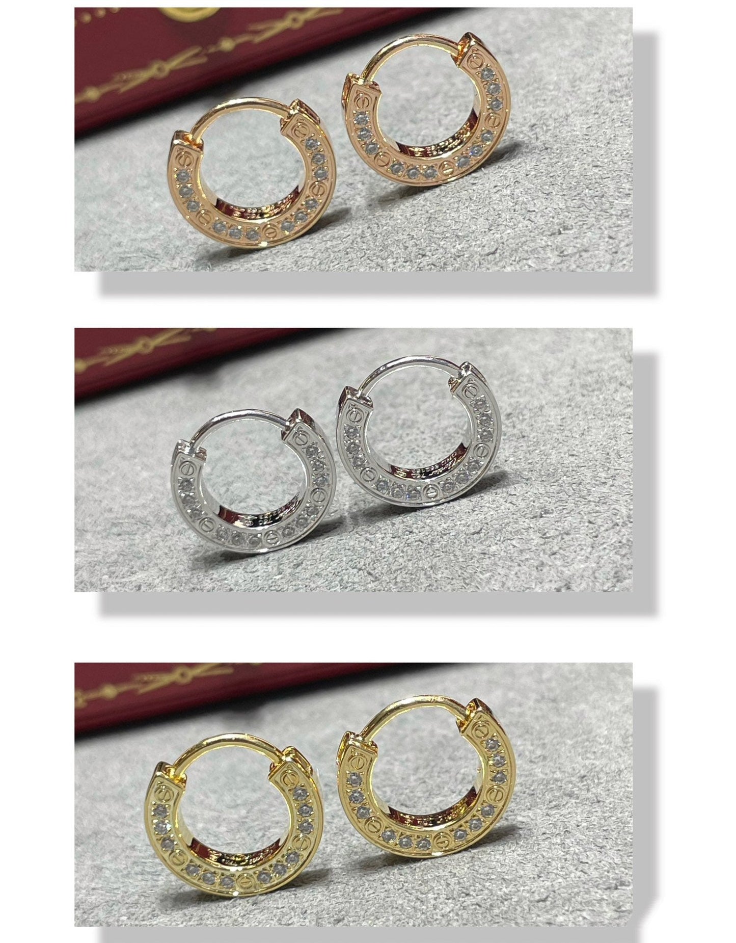 [⭐Luxery]LOVE DIAMOND EARRINGS
