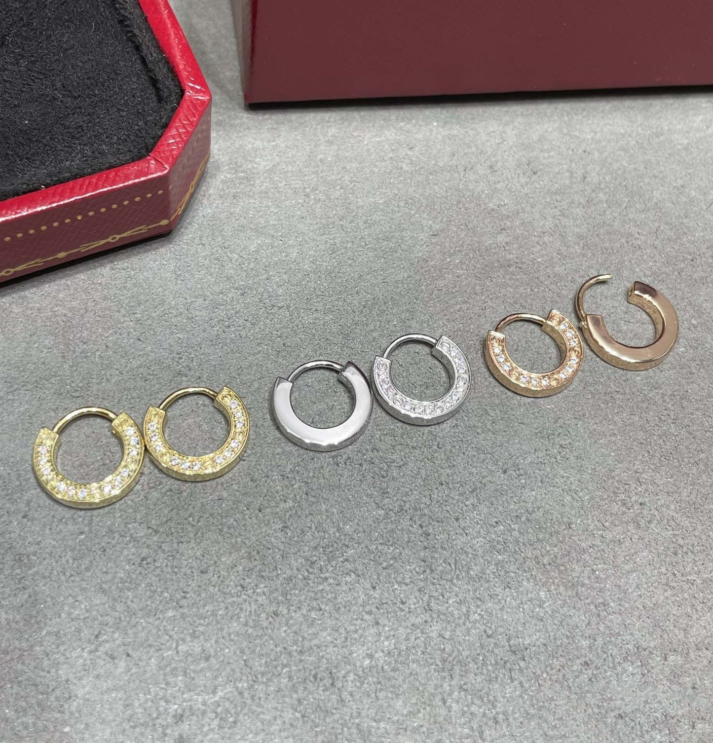[⭐Luxery]LOVE DIAMOND EARRINGS