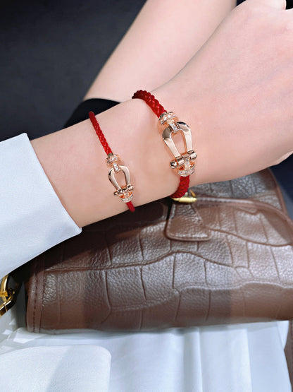 [⭐Luxery]FORCE 10 HALF DIAMOND PINK GOLD RED CORDERI LARGE AND MEDIUM MODEL