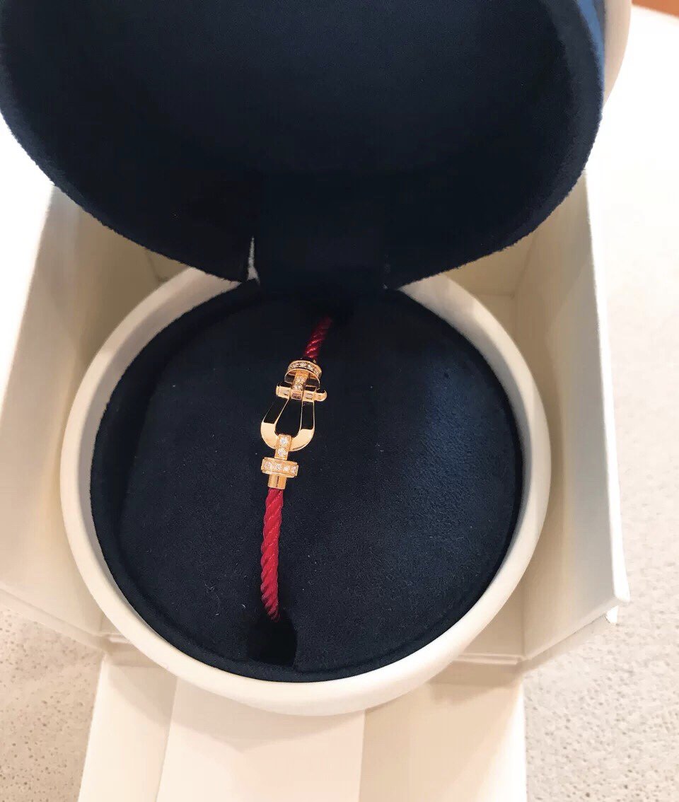 [⭐Luxery]FORCE 10 HALF DIAMOND PINK GOLD RED CORDERI LARGE AND MEDIUM MODEL