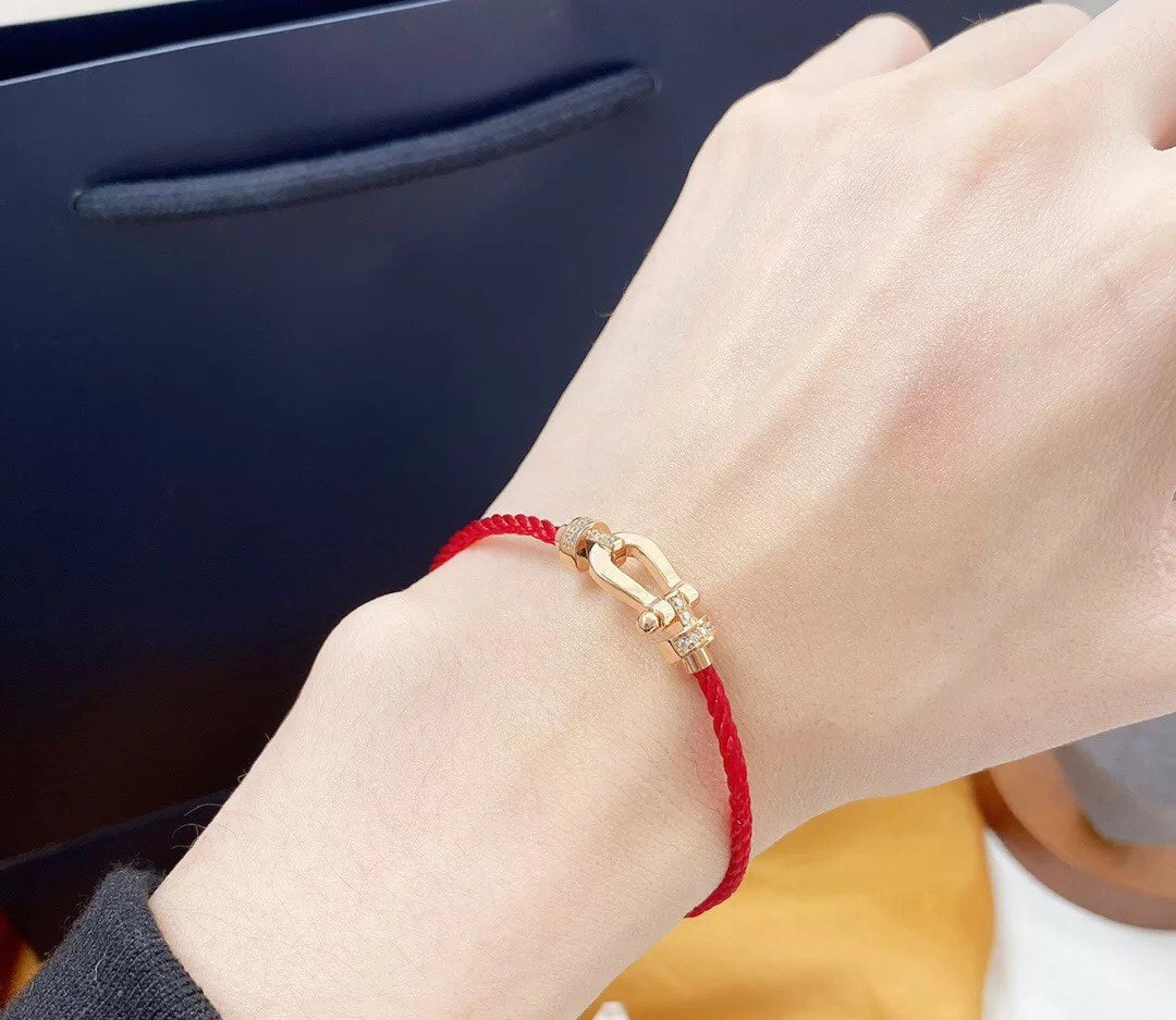 [⭐Luxery]FORCE 10 HALF DIAMOND PINK GOLD RED CORDERI LARGE AND MEDIUM MODEL