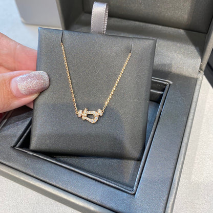 [⭐Luxery]FORCE 10 DIAMOND PINK GOLD NECKLACE MINI MODEL