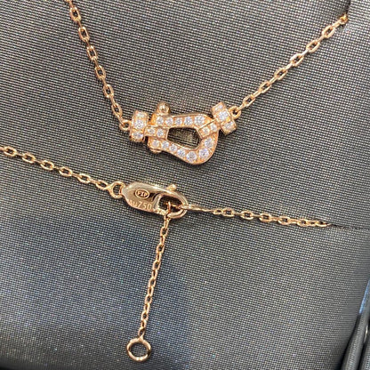 [⭐Luxery]FORCE 10 DIAMOND PINK GOLD NECKLACE MINI MODEL