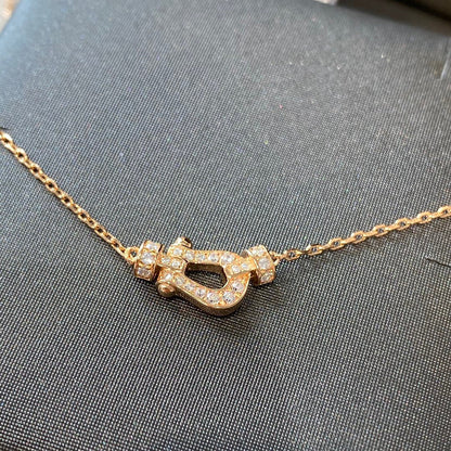 [⭐Luxery]FORCE 10 DIAMOND PINK GOLD NECKLACE MINI MODEL