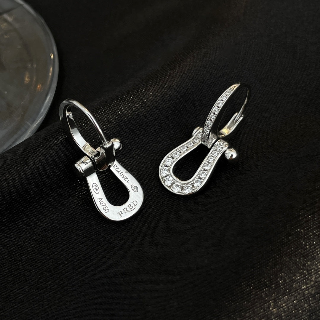 [⭐Luxery]FORCE 10 FULL DIAMOND DROP EARRINGS MEDIUM MODEL