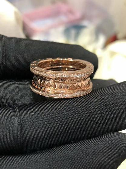 [⭐Luxery]ZERO 1 ROCK DIAMOND PINK GOLD