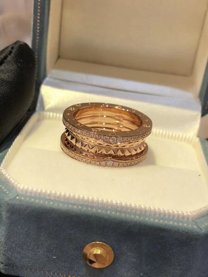 [⭐Luxery]ZERO 1 ROCK DIAMOND PINK GOLD