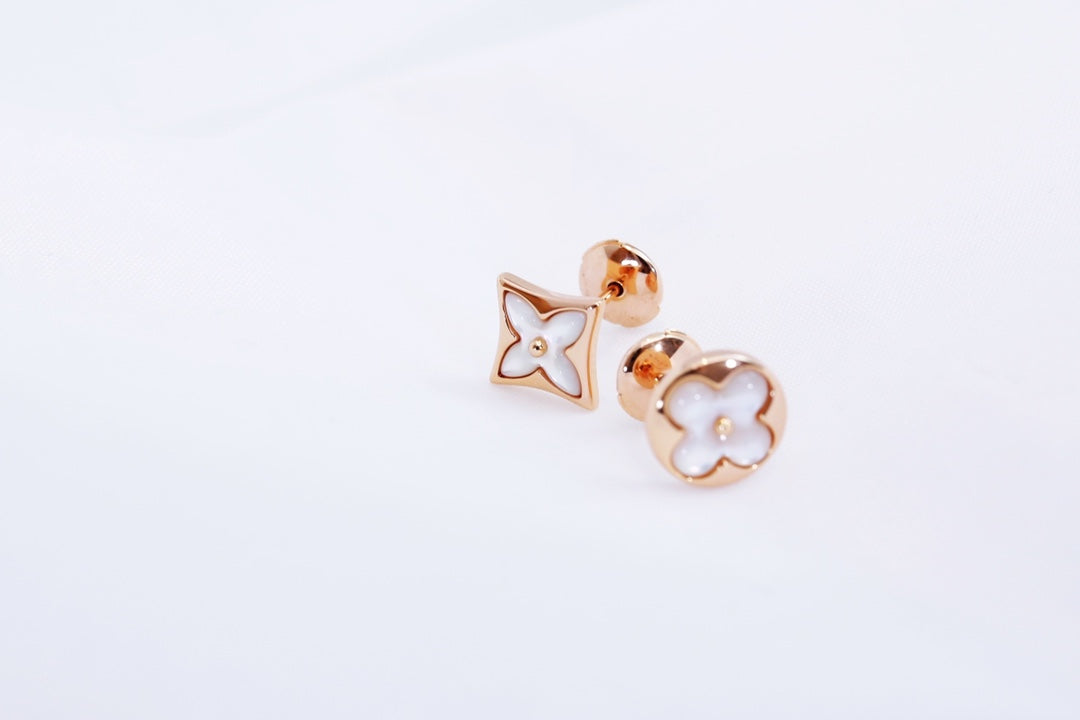 [⭐Luxery]STAR AND SUN PINK GOLD MOP STUD EARRINGS