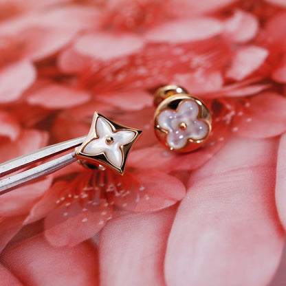 [⭐Luxery]STAR AND SUN PINK GOLD MOP STUD EARRINGS