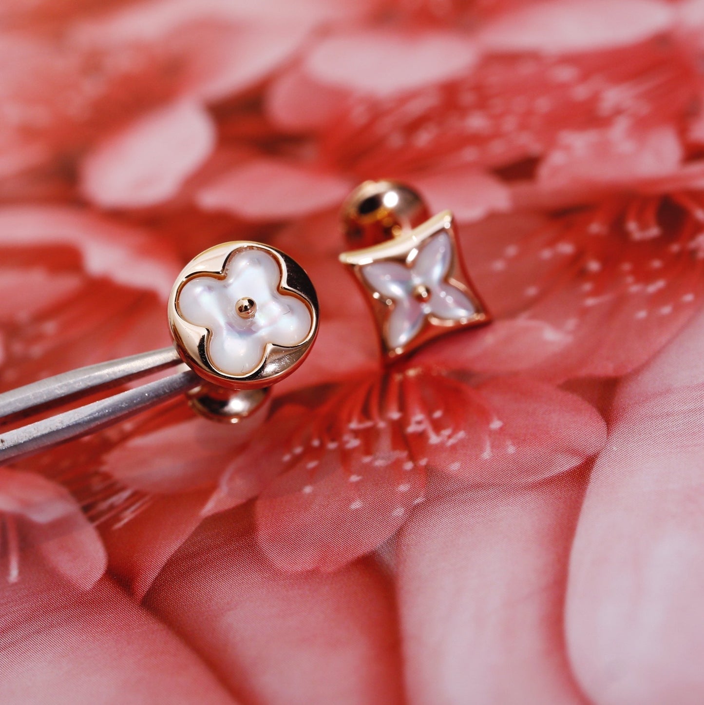 [⭐Luxery]STAR AND SUN PINK GOLD MOP STUD EARRINGS