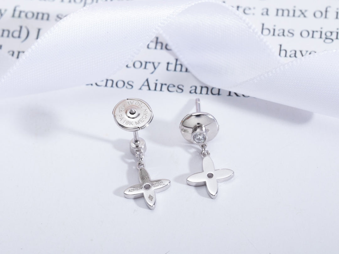 [⭐Luxery]VIDYLLE SILVER DIAMOND MINI DROP EARRINGS