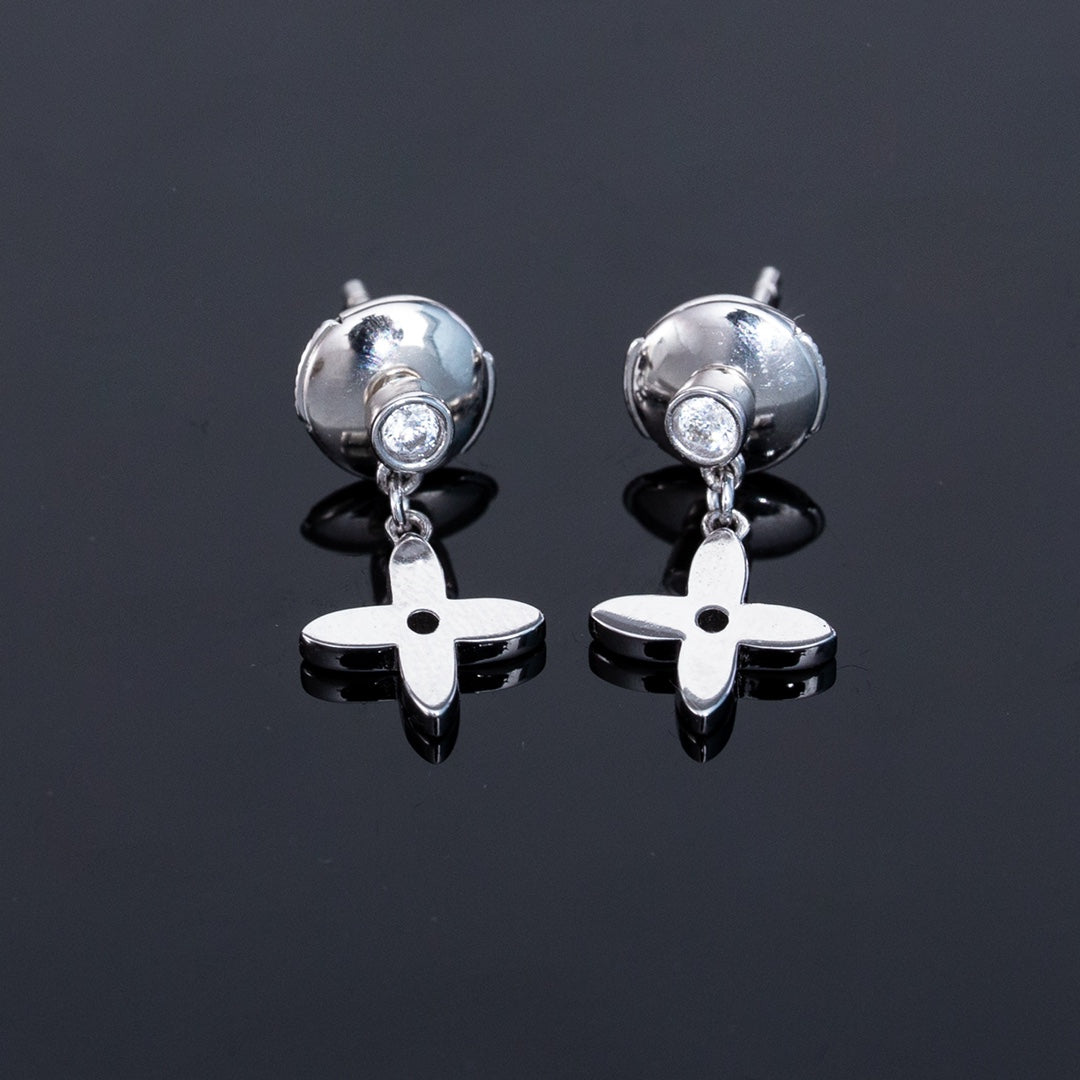 [⭐Luxery]VIDYLLE SILVER DIAMOND MINI DROP EARRINGS