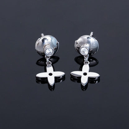 [⭐Luxery]VIDYLLE SILVER DIAMOND MINI DROP EARRINGS